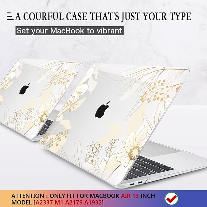 CISSOOK for MacBook Air 13 inch Case 2021 2020 2019 2018 Release Model A2337 - Image 3