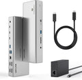 Thunderbolt 4 Dock, WAVLINK Docking Station with Quad 4K@60Hz Monitors, Four Thunderbolt 4 Ports, 98W PD, 2.5G RJ45 Ethernet, SD V4.0, 10Gbps USB3.1, for MacBook Pro/Air etc