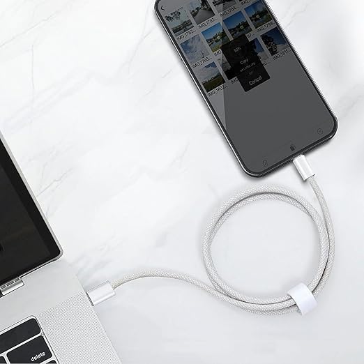5FT USB C to USB C Woven Cable for iPhone 15/16/17, 16 Pro Max, 16 Plus, 16E, 17Air Car Carplay Charger Cord, AirPods 4, AirPods Pro (2nd/3rd Gen) Fast Charging Cable, iPad Pro/ iPad Air Charger Cable