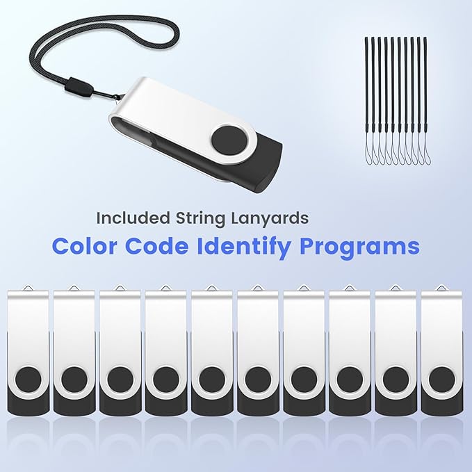 ABLAZE 4GB USB Flash Drive 100 Pack, USB 2.0 Thumb Drives Bulk Memory Sticks Pendrives 100PCS (Black)