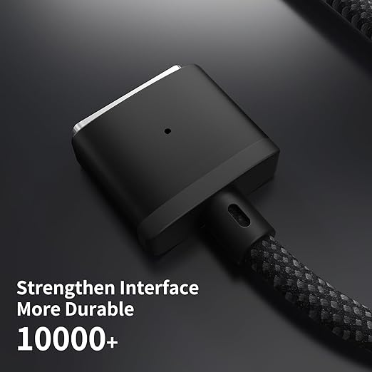 USB-C to Magnetic 3 Cable 140W, Safe Charging Cable Compatible with MacBook Pro 2021 M1 Pro & Max 14" 16", MacBook Air 2022 M2, Pro 2023 M2 Pro & Max 14" 16" - 6.6ft, Black