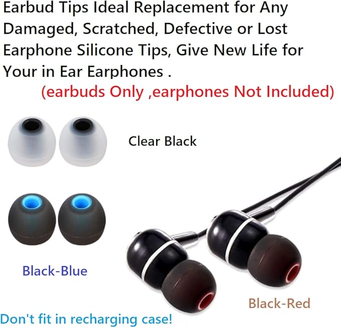 Earbud Silicone Ear Tips Earbuds Replacement Ear Tips Gels Bud - Image 5