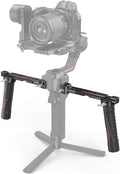 SMALLRIG Dual Handle Handgrip for DJI RS 4 /RS 4 Pro/RS 3 / RS 3 Pro/RS 2 / RSC 2 Gimbal, Gimbal Handle Grip with NATO Rails, Cold Shoe, 1/4"-20 & 3/8"-16 Threaded Holes