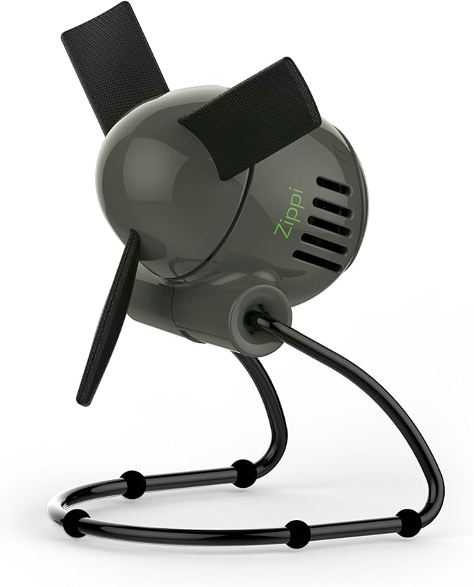 Vornado Zippi Small Personal Fan, Foldable Cooling for Desk, 2 Speed Settings, Soft Nylon Blades, Directable Airflow, Perfect Fan for Office and Bedroom, Multiple Color Options, Graphite Gray