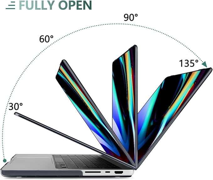 DONGKE for M4 MacBook Pro 16 Inch Case 2024 2023 2021 A3403 A3186 M3 A2991 M2 A2780 M1 A2485 Pro/Max Chip, Plastic Hard Shell Case & Keyboard Cover for Mac Pro 16 with Touch ID, Bows & Stars