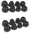 8 Pairs Replacement Silicone Earbuds Tips for Powerbeats Pro & Beats Flex/BeatsX Headphones, 4 Sizes Soft Flexible Noise Reduction Eartips Compatible with Beats Flex Earbuds Replacement Tips (Black)