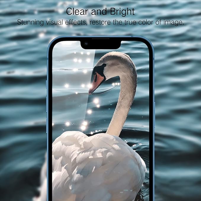 PERFECTSIGHT Anti Blue Light Screen Protector Designed for iPhone 13 Mini 2021 5.4 inch, HD Clear Blue Light Blocking Tempered Glass - Eye Protection, Anti Eye Fatigue, Easy Installation