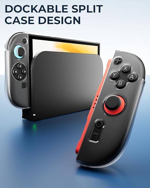 Switch 2 Accessories Bundle for Nintendo, 16-in-1 Game Kit: Carrying Case, Screen Protectors with Alignment Frame, Steering Wheels, Grips for Joycon Controller, Dockable Console Protective Cover Shell