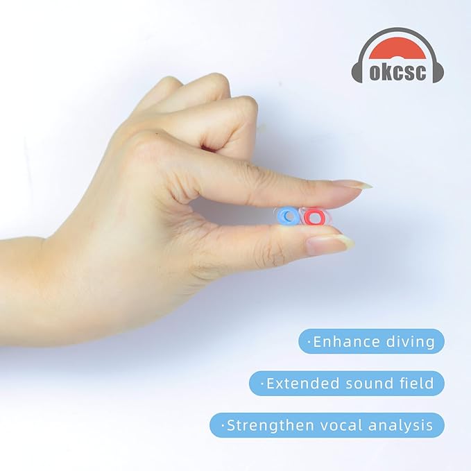 OKCSC 2 Pieces Soft Liquid Silicone Eartips Set, Bullet Ear Plugs - Image 9
