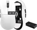 Chilkey Glacier LW 8K M Wireless Gaming Mouse with Screen - 49g Super Lightweight - Dual 8K Polling - Maximum 30000 DPI - Optical Switch - Tri-Mode 2.4G/USB-C/Bluetooth 5.2 - White