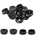 25 Pcs Cable Grommet, Snap Bushing 1-1/8" (28 mm) Mounting Diameter, Flexible Petal-Shaped Buckle Round Nylon Desk Grommet for Wires Through Countertop Cord Organizer and Protection, Black
