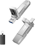 512GB USB C Flash Drive Up to 450MB/s Read Speed, External SSD USB 3.2 Gen 1 Thumb Drive 2-in-1 Memory Stick Data Storage Compatible with Smartphone Tablet Computer
