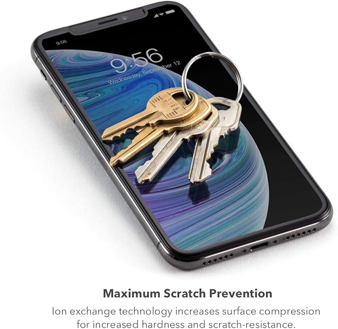 ZAGG InvisibleShield Glass Elite Screen Protector - Made for Apple iPhone 11 Pro Max and Xs Max- Case Friendly Screen - Impact & Scratch Protection (200103914)