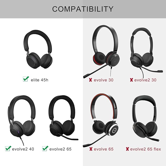 Ear Pads for Jabra Elite 45h - Image 3