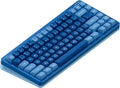 nuphy Halo75 V2 Mechancial Gaming Kyeboard,75% Wireless Hot Swappable Bluetooth Keyboard,83 Kyes RGB Backlit Keyboard,Support Bluetooth/2.4GHz/USB-C (Blue, Silent Red Clear-Top (45gf))