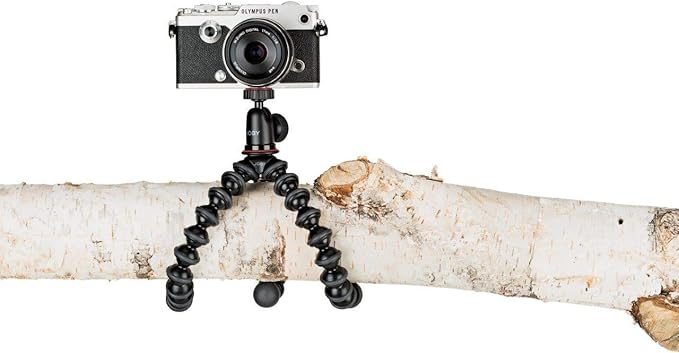 JOBY GorillaPod Compact Tripod Kit with Ballhead for Mirrorless Cameras up to 2.2 lbs. Black/Charcoal.