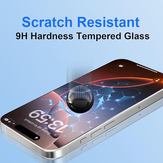 OneFish Full Edge Coverage Tempered Glass Screen Protector for IPhone 16e/ 14/13 / 13 Pro 6.1 inch 2 Pack Edge Reinforcement, Self-Aligning Installation, Case Friendly HD Screen Protectors