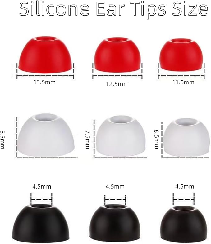 Replacement Ear tips for Beats Fit Pro, Beats Studio Buds+, Beats Studio Buds, Beats Solo Buds Silicone Earbuds Washable Noise isolation, Fit in The Charging Case, 6 Pairs S/M/L (Stone Purple)