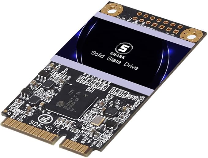SSD MSATA 64GB Shark Speed Internal Solid State Drive High Performance Hard Drive for Desktop Laptop SATA III 6Gb/s Includes SSD (64GB, MSATA)