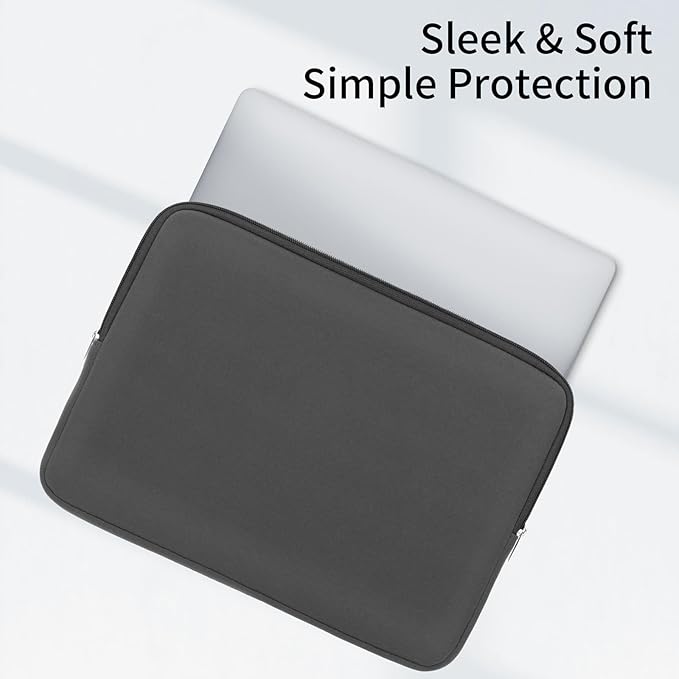 RAINYEAR 13 Inch Laptop Sleeve Compatible with 13.3" MacBook Air/Pro M1 M2 M3 M4 A3240 A3113 A2681 A2337 A1932 A2179 A2338 A1706 A1708 Carrying Bag Protective Cover Soft Case (Gray, Upgraded Version)