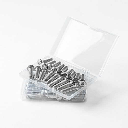 1/4-20 x 5/16" (50 Pack) Flat Head Hex Socket Cap Screws Bolts, 304 Stainless Steel 18-8, Hex Drive, Bright Finish, Fully Machine Thread