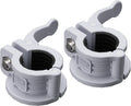 MAXRICH T Barbell Clamp 1 inch Multiple Sizes & Adjustable Weight Clips for Barbell Quick Release Barbell Clips|Barbell Collar Bar Locks for Weight Lifting (Gray)