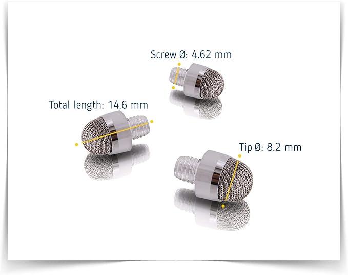 The Friendly Swede Stylus Replacement Tips for Extra Long Fiber Tip Stylus Pen, Stylus Tips, Stylus Pen Tips, Fine Tip Stylus Replacement Tips, Touch Screen Tips - 10 Pieces Stylus Pen Tips