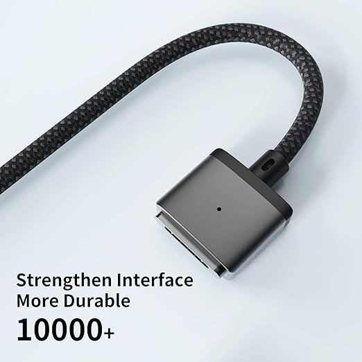 USB-C to Magnetic 3 Cable 140W for M4 MacBook Air Pro Charger, Magnetic Safe 3 Cable for MacBook Air (15''/13'' M4 2025, M3 2024, M2 2023, M2 2022), Pro (16"/14" 2024/2023/2021) 6.6ft