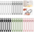 30pcs Data Cable Organizer, 2025 New Silicone Cable Ties Cable Management Organizer, 106mm Reusable Cord Organizer, Colorful Wire Organizers for Cords (30)