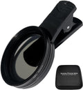 EMVANV 52mm Clip-on CPL Phone Camera Lens Filter, Phone Lens Filter Kit, Universal CPL Filter Compatible with iPhoneSamsung/Android Smartphones(Size:52mm)