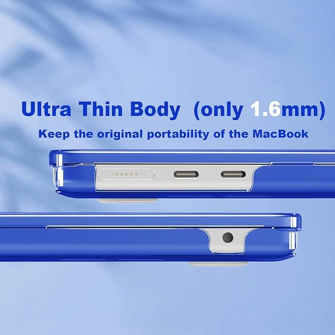 CISSOOK Compatible with MacBook Air 13.6 inch Case Blue 2022 2024 2025 Release - Image 6