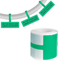 100 Pcs Cable Labels - Waterproof Wire Cord Label, Tear Resistant Wire Labels, Self Adhesive Cord Organizing Label, for Cable Management, Compatible with PUQU AQ20 Label Makers(Green) 38x60mm