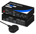 Dual Monitor Kvm Switch 2 Monitors 2 Computers HDMI 4k@60HZ,USB3.0. kvm switches 1 Monitors 2 Monitor 2 Computers,USB switcher 2 Computers Keyboard Mouse Switch (USB3.0+8KDP)
