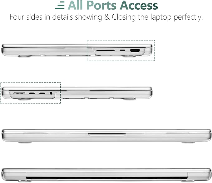 DONGKE for M4 MacBook Pro 16 Inch Case 2024 2023 2021 A3403 A3186 M3 A2991 M2 A2780 M1 A2485 Pro/Max Chip, Plastic Hard Shell Case & Keyboard Cover for Mac Pro 16 with Touch ID, Cartoon Bears