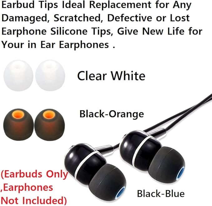 Earbuds Replacement Tips Silicone Earbud Tips Ear Gels Fit - Image 5