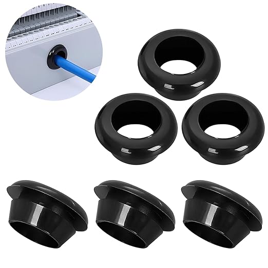 Qrity 20 PCS Rubber Grommets Cable Railing, Car Grommet, Cable Railing Protective Sleeves for Metal Posts, ID 3mm Mount Dia 5mm
