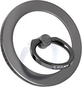 Magnetic Phone Grip for MagSafe, EI Sonador Magnet Phone Ring Holder, Removable, Compatible with iPhone 14 Plus 13 12 Pro Max Mini (Transparent Black Diamond)