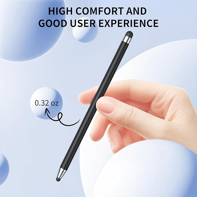 Stylus (10Pcs), Stylus Pen for Touchscreen, High Precision and Sensitivity Stylus Pen for iPad/iPhone/Samsung/Android Smartphone and Tablets, Compatible with All Capacitive Touch Screen (Purple)