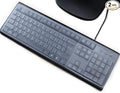 (2 Pack) Universal Clear Anti-Dust Keyboard Skin Protector Cover for 104/107 Keys Standard Desktop Keyboard Reusable Waterproof Keyboard Cover