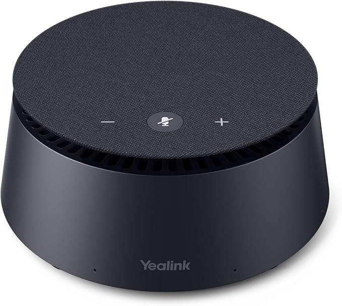 Yealink CPE40 Conference Speaker, Expansion Microphone for CP50, Ai Noise Cancellation, 8 360° Omni Mics Array, 19.6ft Pickup, Daisy Chain up to 7 Speakerphones for Zoom, Teams, Large Meeting Room