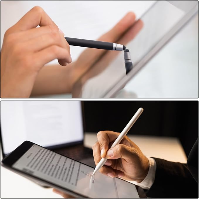 MECCANIXITY 12pcs 6mm Stylus Pen Fine Tips Conductive Fiber Capacitive Touch Screen Pens Tip Universal Replacement