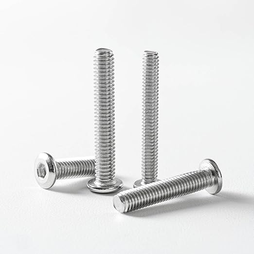 5/16-18 x 3-1/2" (10 Pack) Flat Head Hex Socket Cap Screws Bolts, 304 Stainless Steel 18-8, Hex Drive, Bright Finish, Fully Machine Thread