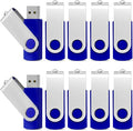 KEXIN Flash Drive 50 Pcs 32GB USB Flash Drive Thumb Drive USB 3.0 Swivel Jump Drive with LED Indicator - Blue