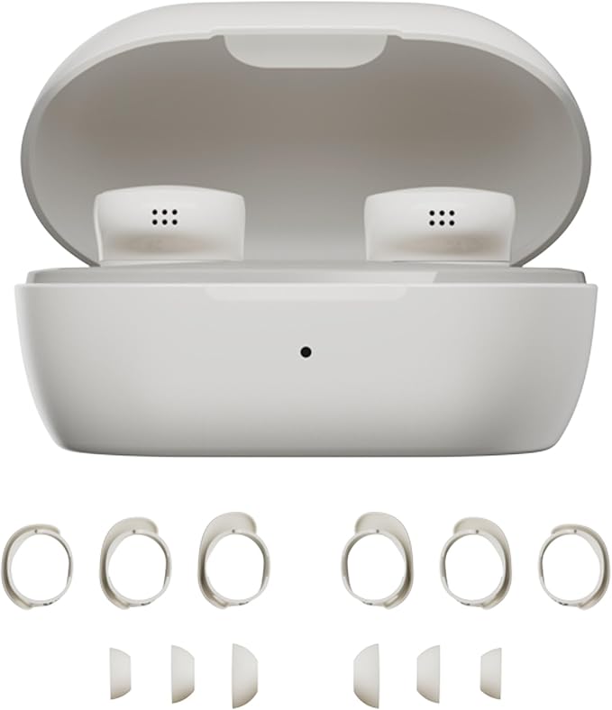 Bose QuietComfort Bluetooth Earbuds, True Wireless Earbuds with Active Noise Cancellation and Mic, Deep Bass, IPX4 Rating, Up to 8.5 Hours of Playtime, White