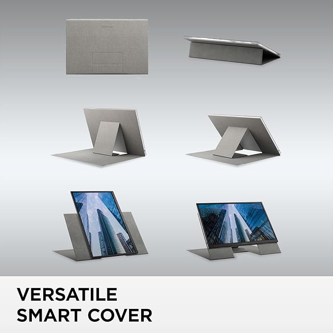 ViewSonic VG1656-2K 16 Inch WQXGA 1600p IPS Portable Monitor with 2 Way Powered 65W USB C, and Smart Cover with Built-in Stand