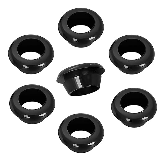 Qrity 20 PCS Rubber Grommets Cable Railing, Car Grommet, Cable Railing Protective Sleeves for Metal Posts, ID 3mm Mount Dia 5mm