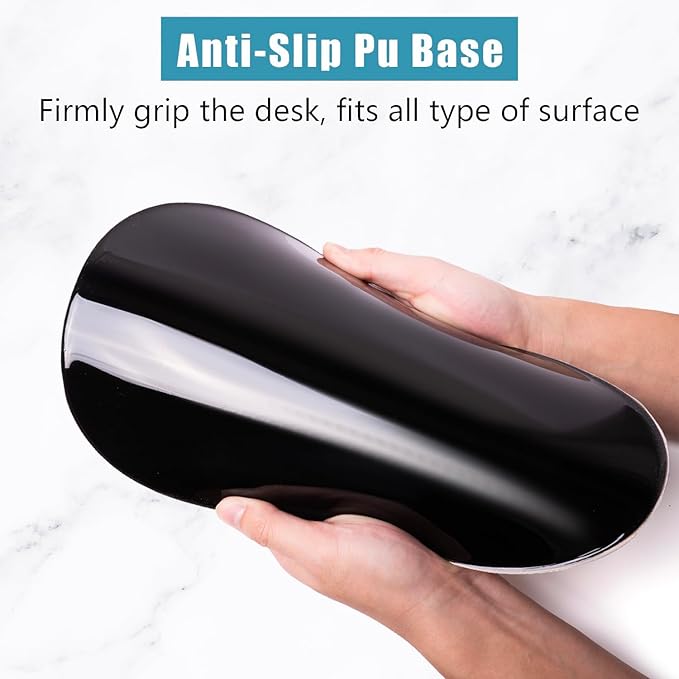 Ergonomic Mouse Pad Wrist Support, Floral Mouse Pad with Wrist Rest, Non-Slip PU Base MousePads with Foam Massage Design for Pain Relief, Desk, Office, Home, Van Gogh Flower