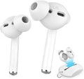 AhaStyle 3 Pairs Ear Tips Silicone Earbuds Cover [Not Fit in The Charging Case] Compatible with AirPods(3 Pairs Large, White)