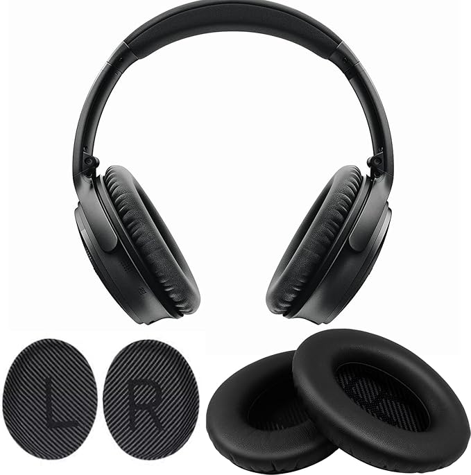 Ear Pads for Bose Quiet Comfort 35 Soft Protein Leather Replacement Earpads Ear - Image 5