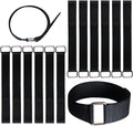 12 inch Reusable Fastening Cable Straps - Hook and Loop Fixing Straps - 12 Pack